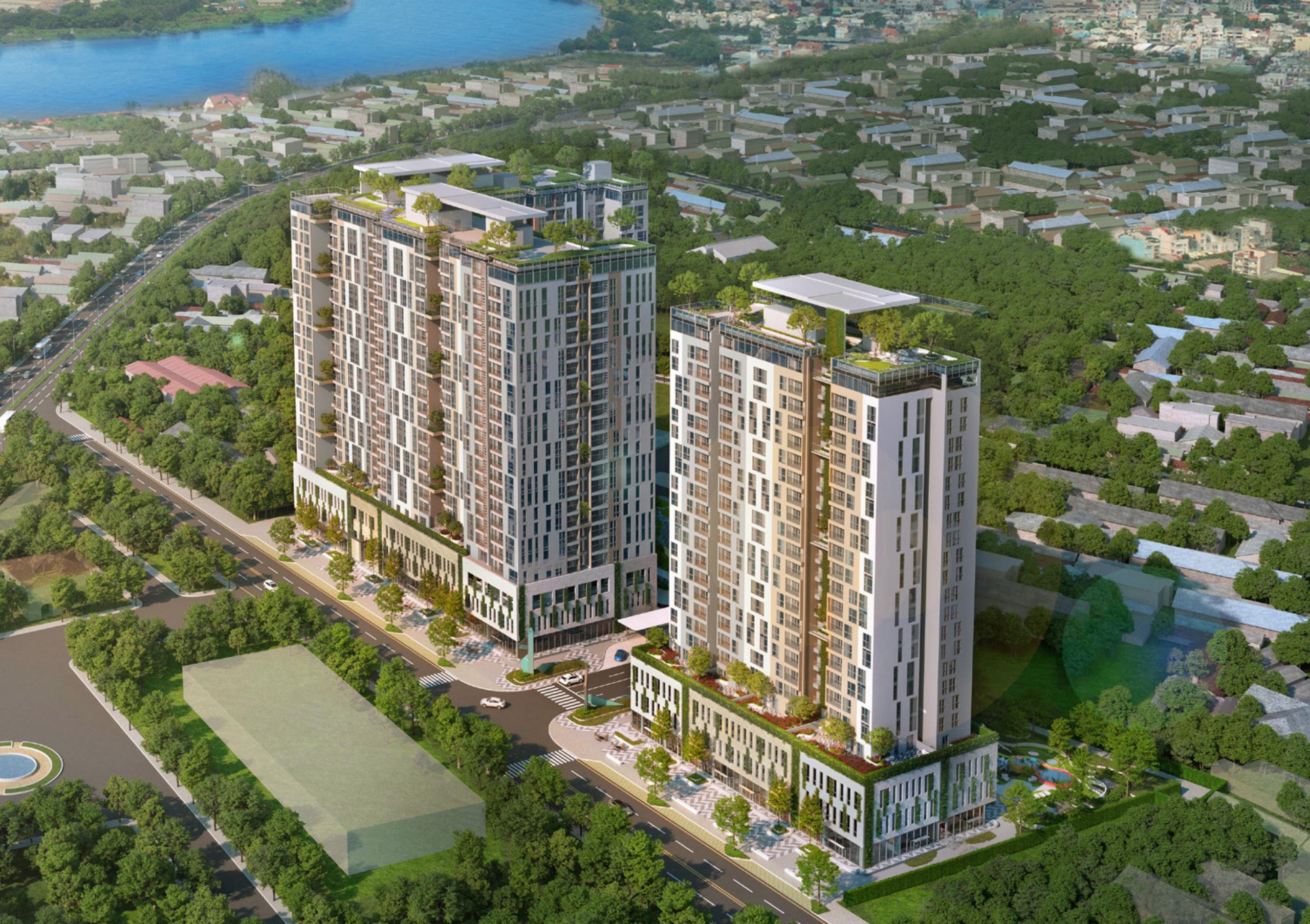 Phối cảnh tổng thể dự án Urban Green Thủ Đức